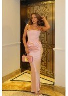 Елегантна макси рокля Emerald - розова
