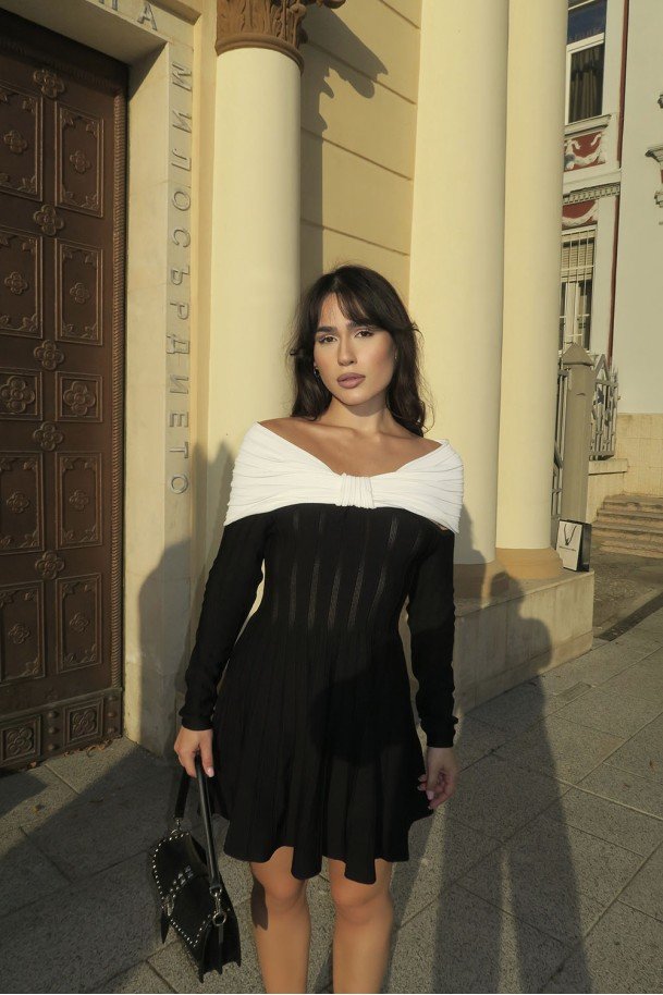 Коктейлна рокля Mirella Off-Shoulder