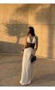 Макси рокля Noir Éclat с дантела и отворен гръб Макси рокля Noir Éclat с дантела и отворен гръб